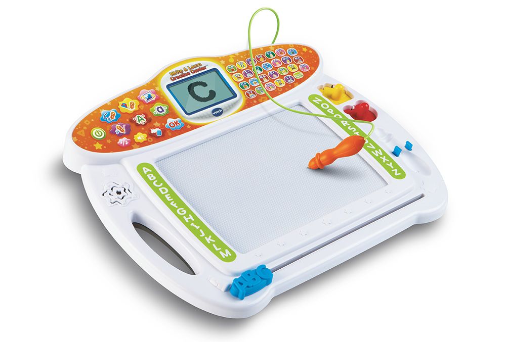 [RDY] [貨物輸送無料] VTech 書いて覚える独創的真っただ中 幼稚園児の利得の書く手あそび [外国で通信販売] | VTech, Write and Learn Creative Center, Writing Toy for Preschoolers おもちゃ-知育玩具・学習玩具