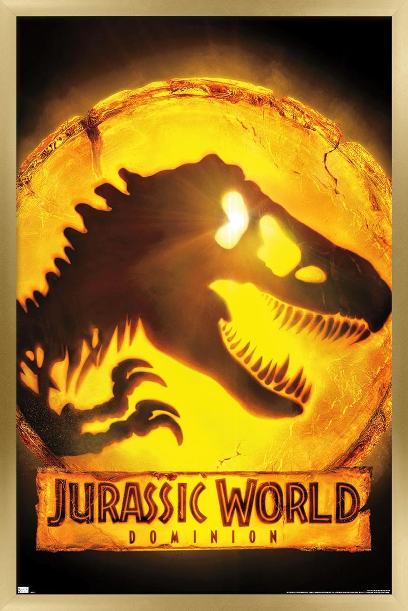 [送料無料] ジュラシック・ワールドドミニオン ロゴ入り壁掛けポスター 14.725×22.375インチ フレーム付き [海外通販] | Jurassic World: Dominion - Logo One Sheet Wall Poster, 14.725