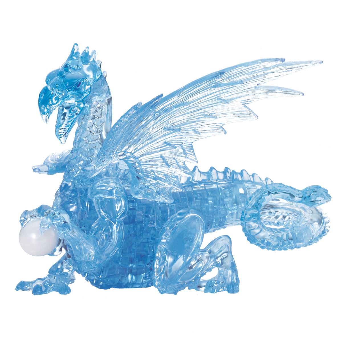 [RDY] [送料無料] BePuzzledのドラゴン ブルー デラックスクリスタルパズル 12歳以上のパズラー向け3Dクリスタルパズルとブレインテイザー [楽天海外通販] | Dragon Blue Deluxe Crystal Puzzle from BePuzzled,画像