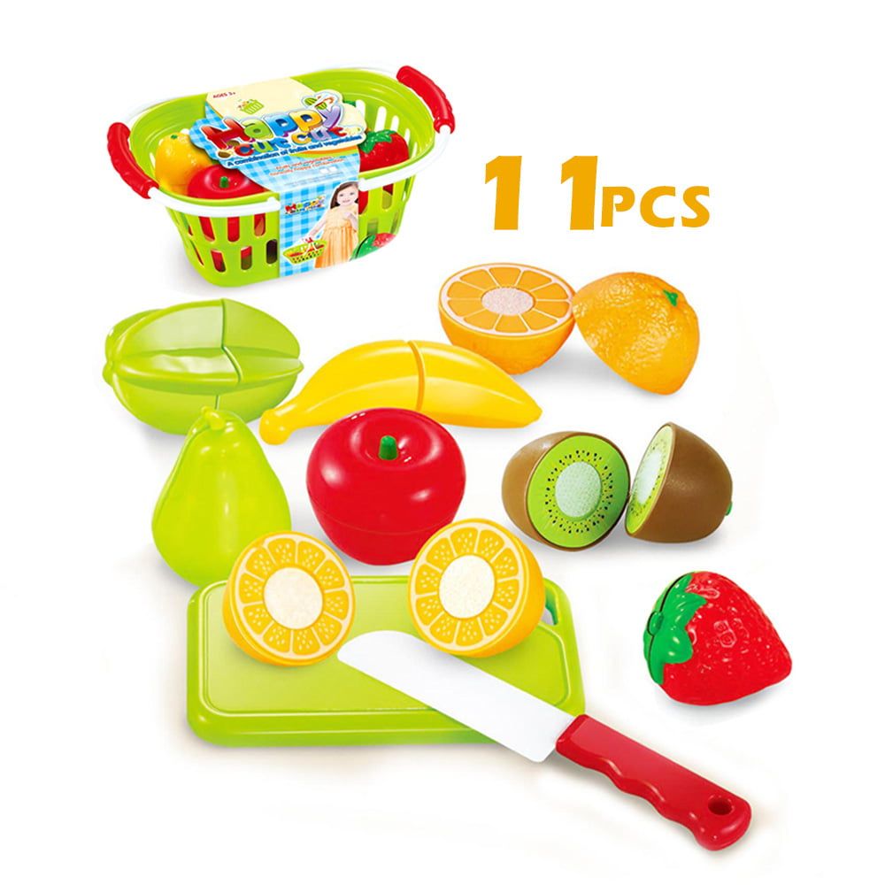 [RDY] [送料無料] 演劇の食糧セット Mundo Toys 11 PC のプラスチック切断のフルーツ/バスケットが付いている野菜 [海外通販] | Play Food Set Mundo Toys 11 Pcs Plastic Cutting Fruits Vegetables w/Basket