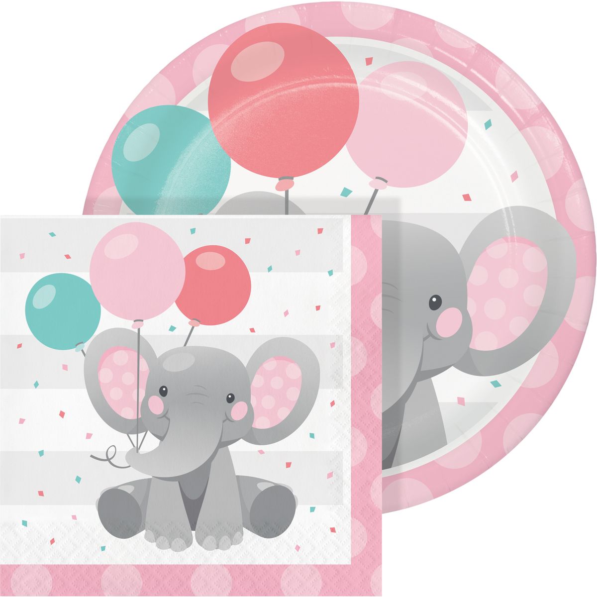 [送料無料] 魅惑のエレファント ガールズバースデーデザートキット 24名様分 [海外通販] | Enchanting Elephant Girl's Birthday Dessert Kit for 24 Guests