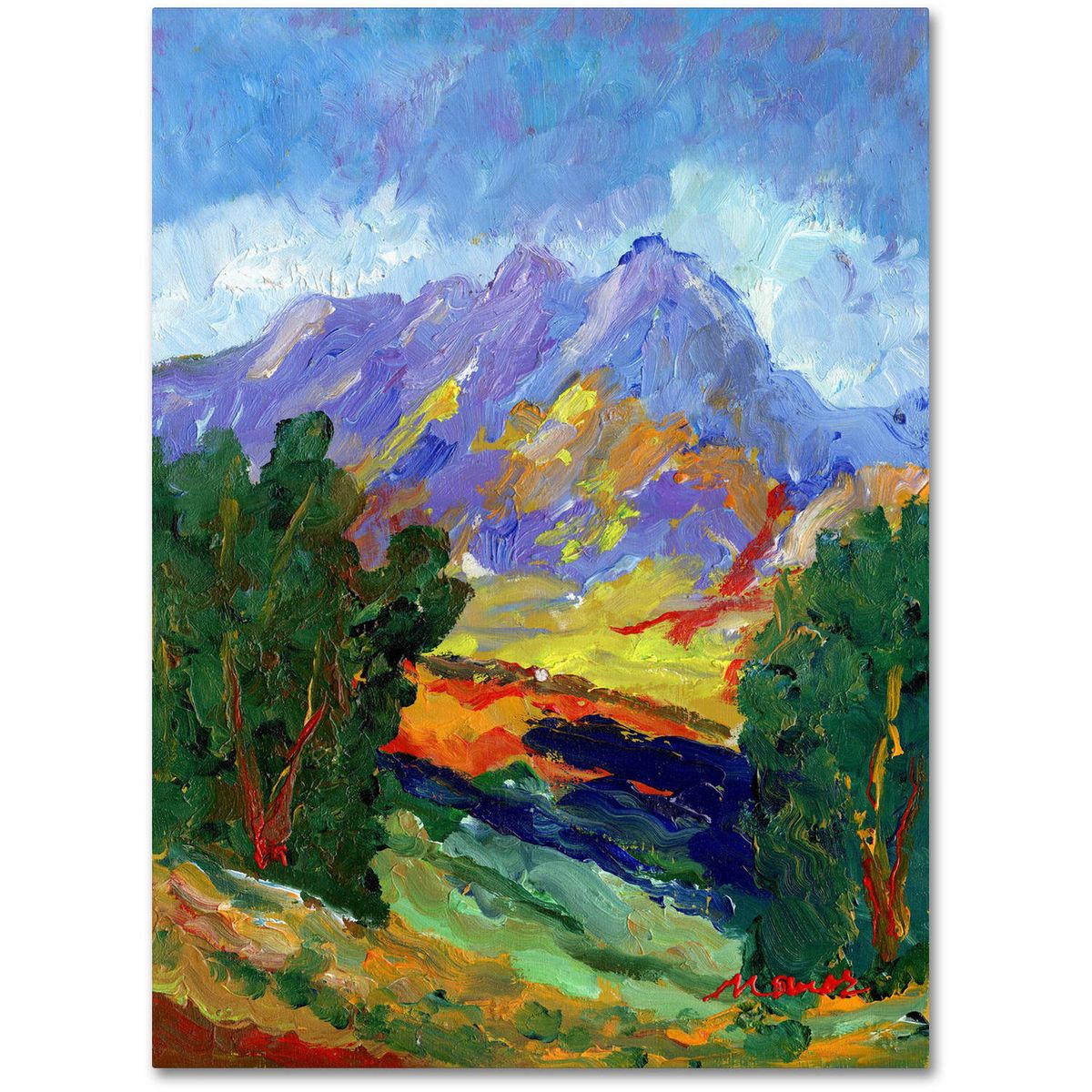 [貨物輸送無料] Trademark Fine Art マナー・シャディアン作 \"Autumn Amber California North\"" 帆布美術 [外国で通信販売] | Trademark Fine Art \""Autumn Amber California North\"" Canvas Art by Manor Shadian"