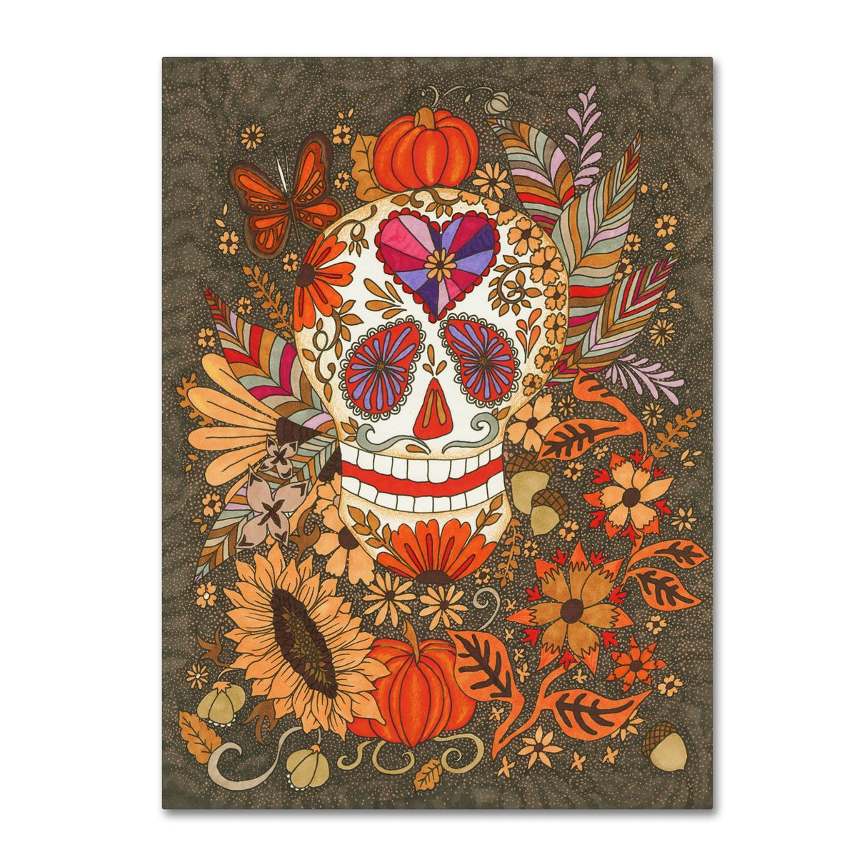 [RDY] [貨物輸送無料] Trademark Fine Art キム・コシログ氏による帆布美術 Autumn Skull [外国で通信販売] | Trademark Fine Art \u0027Autumn Skull\u0027 Canvas Art by Kim Kosirog