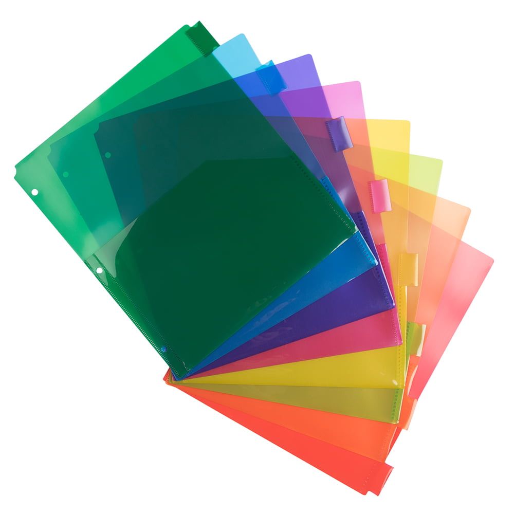 1893円 【オープニング 送料無料 JAM Plastic Index 8-Tab Dividers with Double Pockets 9 3  4 x 11 1 2 Assorted Multi Color 8 Tabbed Pack. 海外通販 w Multi-Color Div