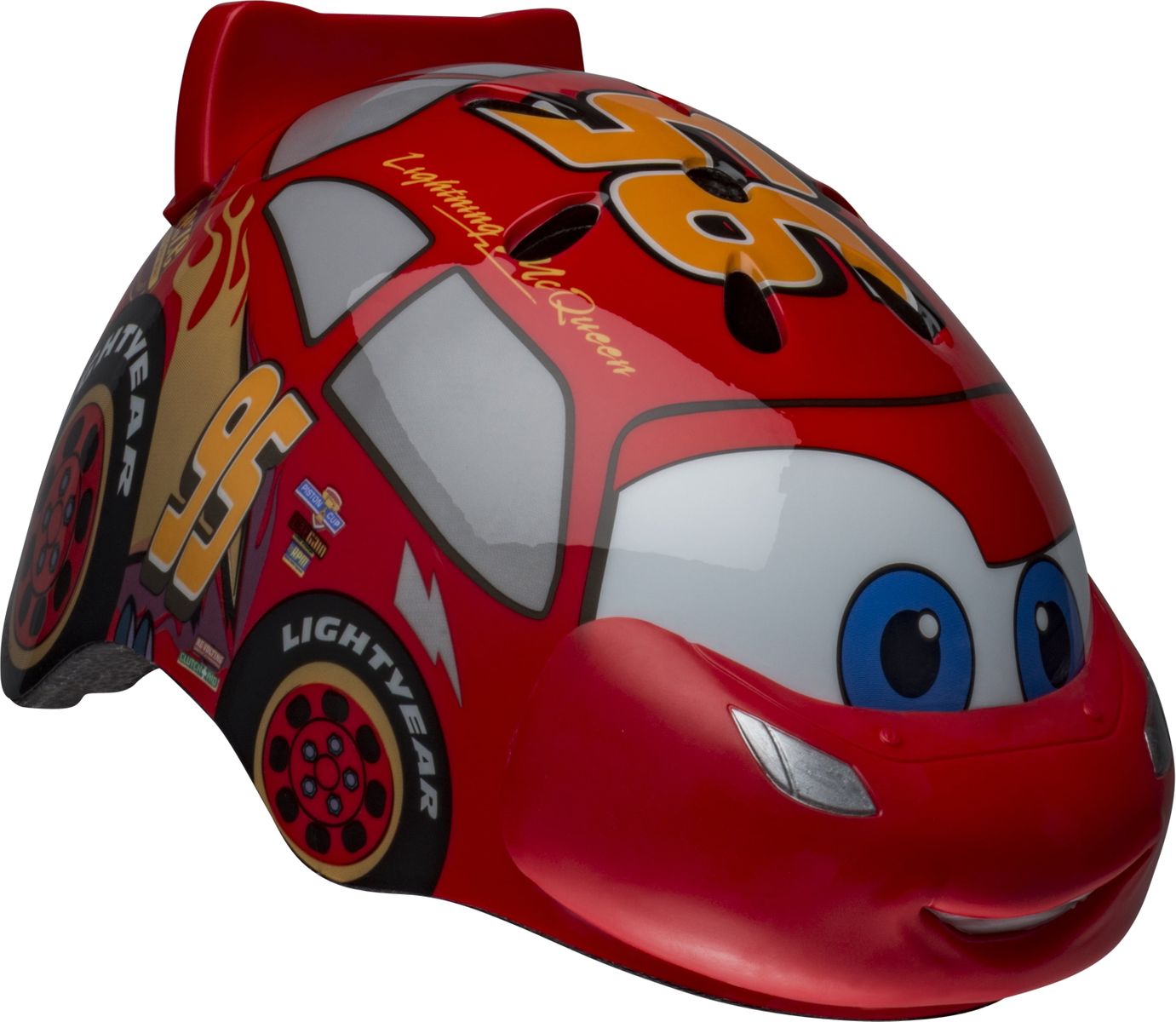 [RDY] [貨物輸送無料] カーズ 3D Lightning McQueen 赤ちゃん用マルチ運動競技安全帽、3+ (48-52) [外国で通信販売] | Cars 3D Lightning McQueen Toddler Multisport Helmet, 3+ (48-52)
