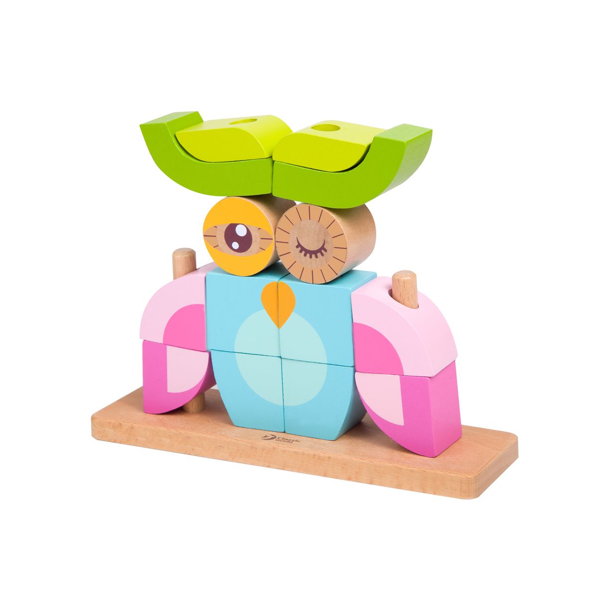 [RDY] [貨物輸送無料] Classic World 木製スタッキングフクロウブロックセット [外国で通信販売] | Classic World Wooden Stacking Owl Blocks Set 知育玩具・学習玩具-その他-おもちゃ