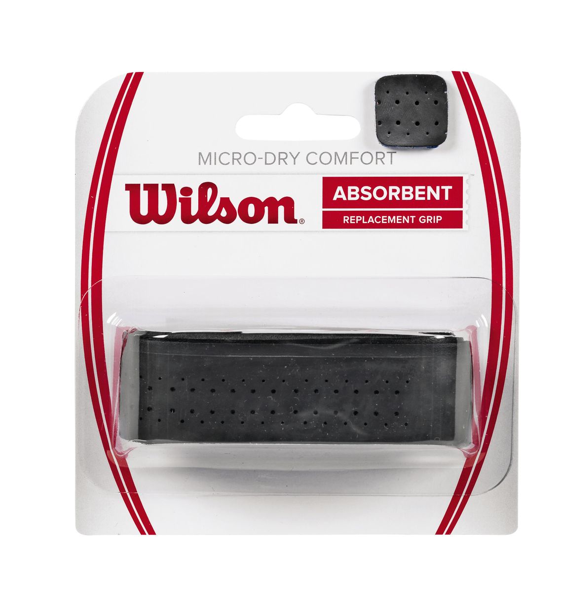 [送料無料] Wilson マイクロドライ＋コンフォートテニスラケット交換用グリップ、ブラック [海外通販] | Wilson Micro-Dry + Comfort Tennis Racket Replacement Grip, Black 4,671円