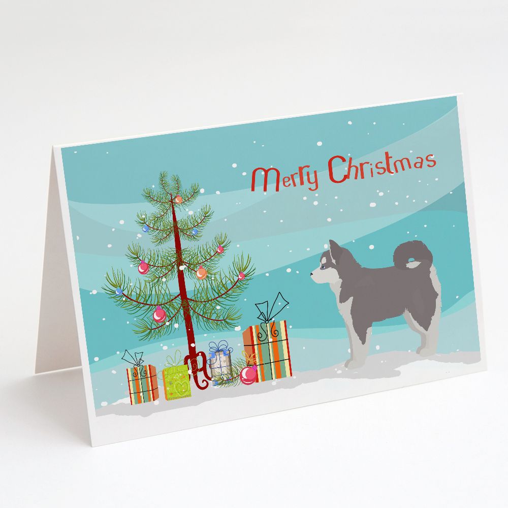 [送料無料] Caroline's Treasures Pomsky Christmas Greeting Cards with Envelopes, 5\