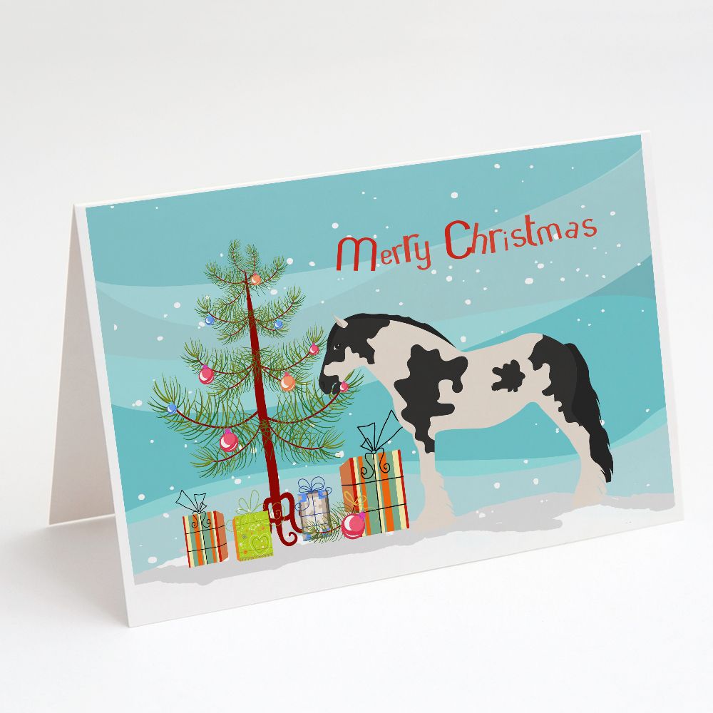 [送料無料] Caroline's Treasures Cyldesdale Horse Christmas Christmas Greeting Cards with Envelopes, 5\