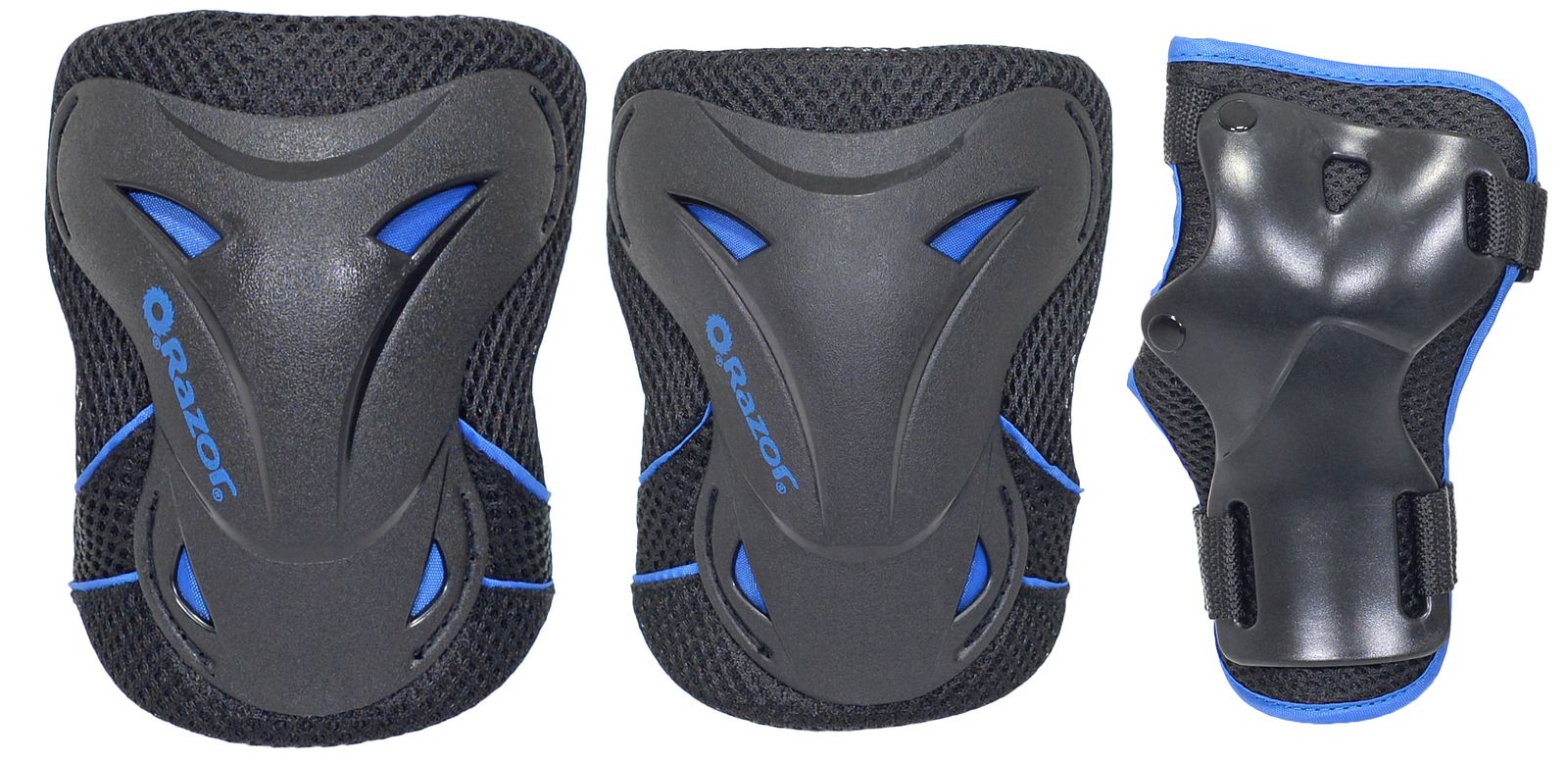 [RDY] [送料無料] Razor シュレッド 自転車パッドセット ブルー,ユース, 8+ [海外通販] | Razor Shred Bicycle Pad Set Blue,Youth, 8+