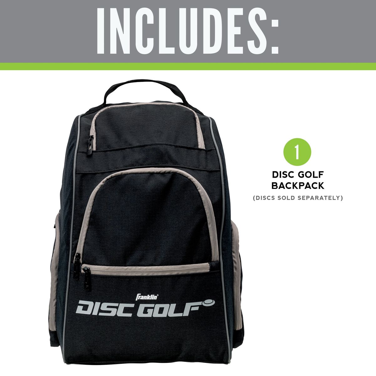 [送料無料] Franklin Sports ディスクゴルフ用バックパック [海外通販] | Franklin Sports Black Disc Golf Sports Equipment Backpack 6,717円