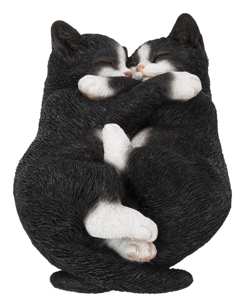 [送料無料] 眠っているカップル猫 - 白と黒 [楽天海外通販] | Sleeping Couple Cats - Black and White画像