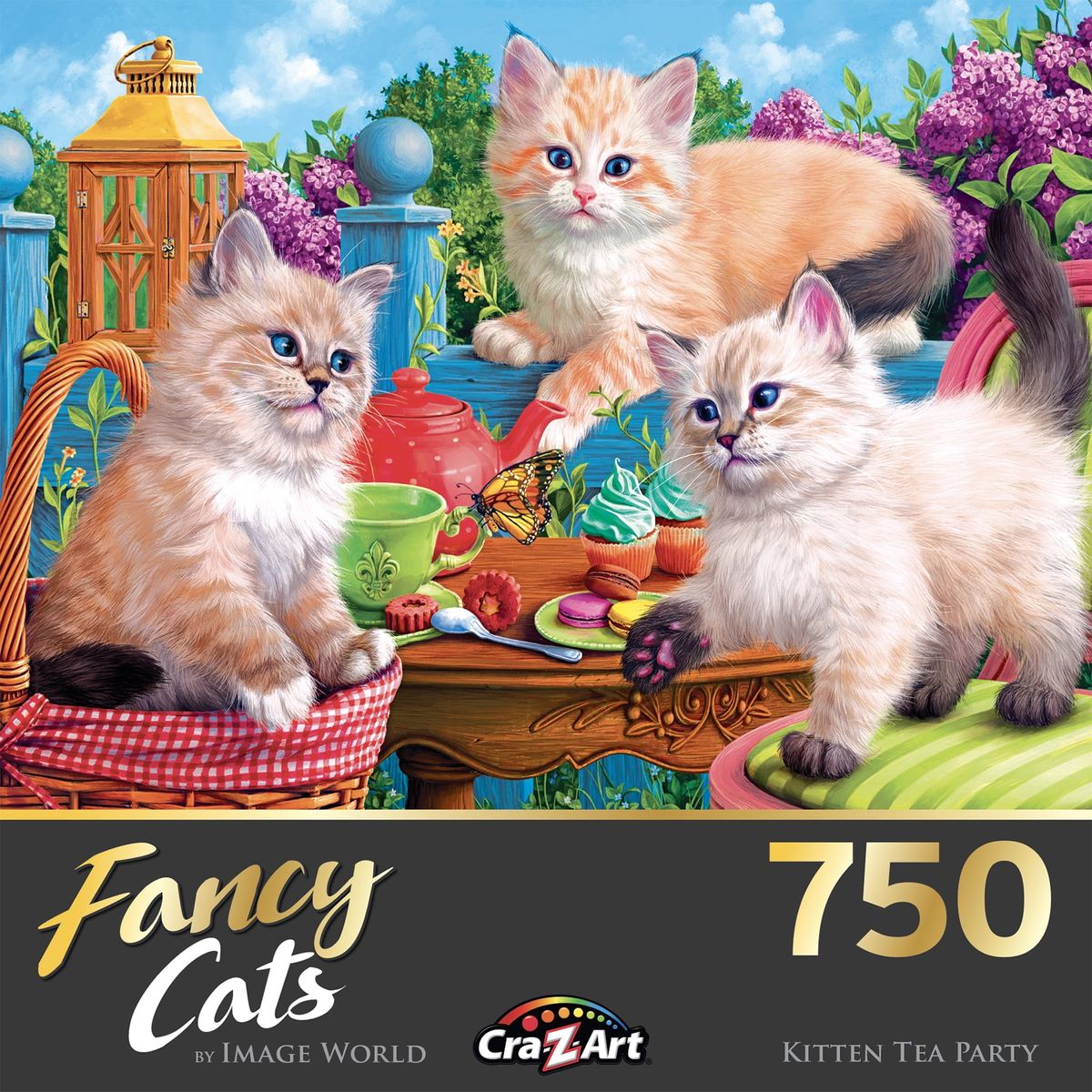 [RDY] [送料無料] Cra-Z-Art ファンシー・キャッツ 750ピース 子猫のティーパーティー・ジグソーパズル [楽天海外通販] | Cra-Z-Art Fancy Cats 750-Piece Kitten Tea Party Jigsaw Puzzle画像