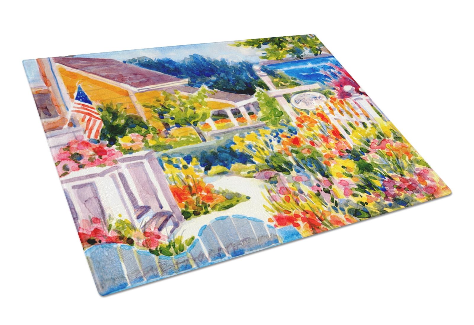 [送料無料] Caroline's Treasures シーサイド・ビーチコテージ ガラスまな板 大 [海外通販] | Caroline's Treasures Seaside Beach Cottage Glass Cutting Board Large