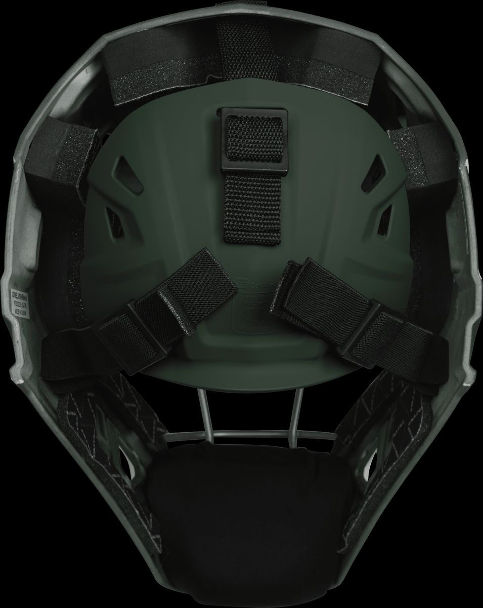 [RDY] [貨物輸送無料] Rawlings ベロ・ベースボール・ジュニア・キャッチャーズ・ヘルメット｜暗然たる緑であること/白いこと｜お坊っちゃん用 [外国で通信販売] | Rawlings Velo Baseball Junior Catcher\u0027s Helmet | Dark Gre