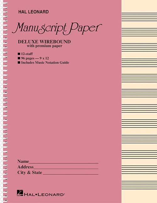 [RDY] [送料無料] デラックス・ワイヤーバウンド・プレミアム原稿用紙（ピンクカバー）（その他） [海外通販] | Deluxe Wirebound Premium Manuscript Paper (Pink Cover) (Other)