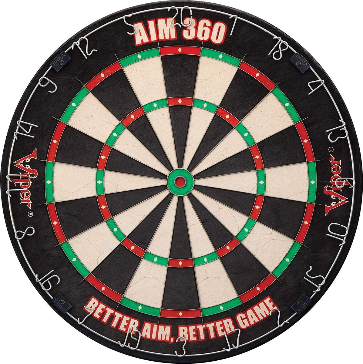 [貨物輸送無料] Viper AIM 360 サイザル製自分自身取りつくろう型訓練を受ける用ダーツゲーム盤（取りはらい能力のあるな狙い倶楽部付き添い人） [外国で通信販売] | Viper AIM 360 Sisal Self Healing Practice Dartboard w/ Removable Aiming Circles