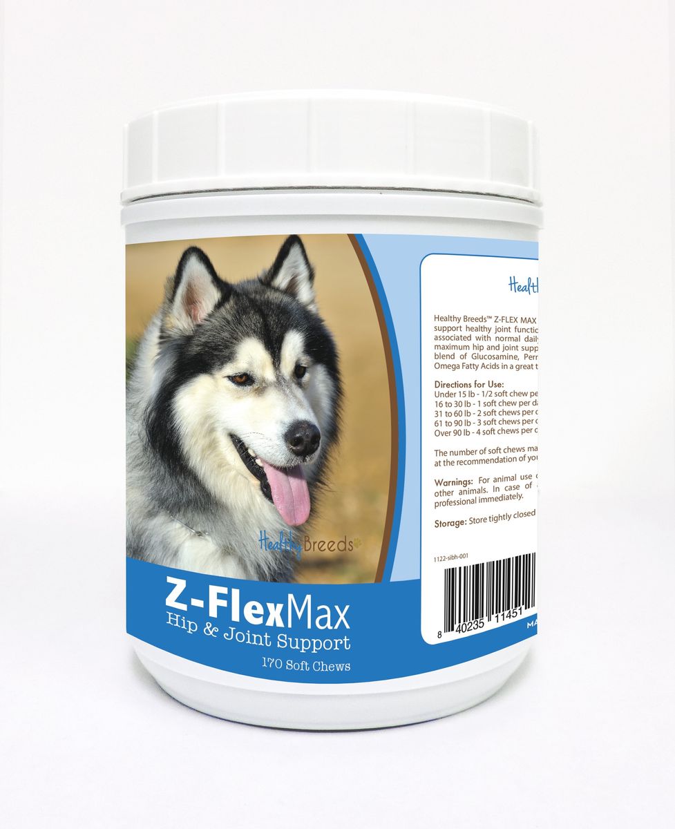 [RDY] [貨物輸送無料] Healthy Breeds シベリアン・ハスキー用 Z-Flex Max 御居処＆合わせ目 ソフトチュアブル 170粒入り口・入口 [外国で通信販売] | Healthy Breeds Siberian Husky Z-Flex Max Hip \u0026 Joint Soft Chews 170 Count