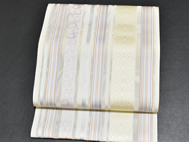 夏帯 博多織 井上絹織謹製 正絹 全通 紗八寸名古屋帯 オフホワイト系 お仕立代無料 送料無料 代引料無料 新品 博多帯 紗織 紗八寸帯 紗八寸なごや帯 紗袋名古屋帯 紗袋なごや帯 金証紙 絽色無地用 絽小紋用 夏着物用 夏きもの用 日本製 Fmcholollan Org Mx