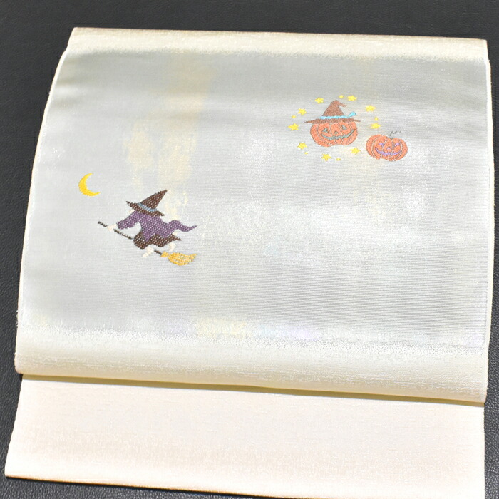 【和】15255o 九寸名古屋帯　太鼓柄　オリジナル　蜘蛛に骸骨と蝙蝠　カボチャ 楽天市場】＜Happy Halloween＞ハロウィンは和装で！西陣織 大光