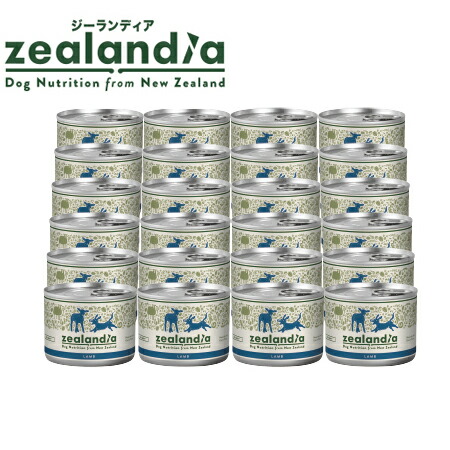 (5%OFFクーポン券有)ジーランディア 飼い犬(子ヒツジ)缶 170g×24個 【置き目品】