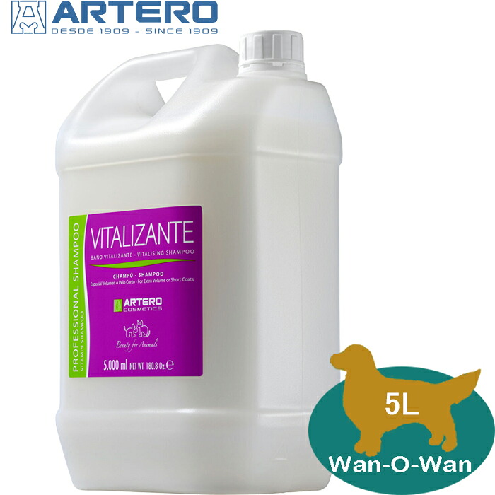 (5%OFFクーポン券有)アルテロ 【ARTERO】 シャンプー (バイタリザンテ) 5L  音の大きさ引き上げる