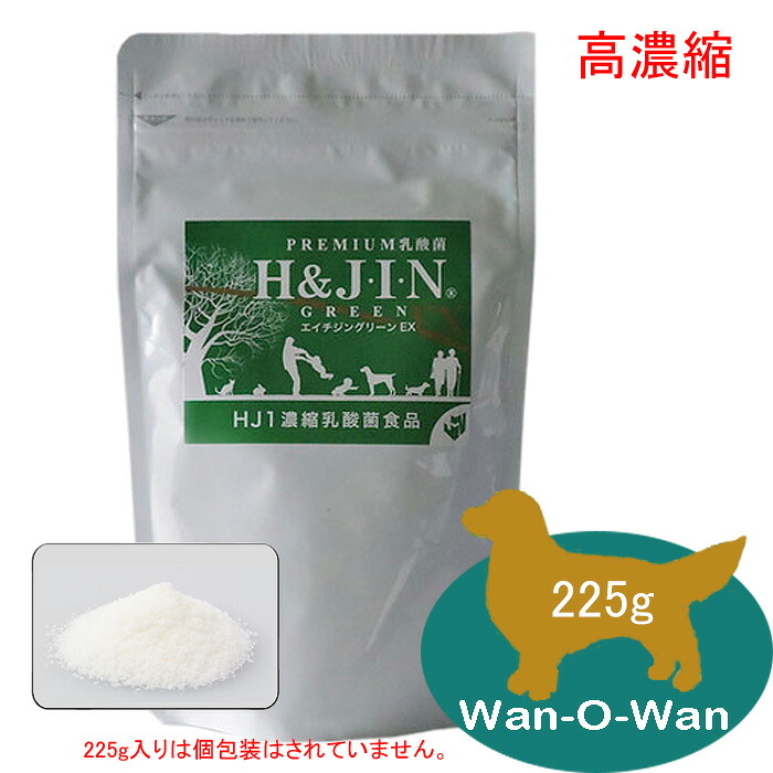(5%OFF引き換え証有)Premium 乳酸菌 H＆J エイチジングリーン EX (高濃化手合い) (225g入)