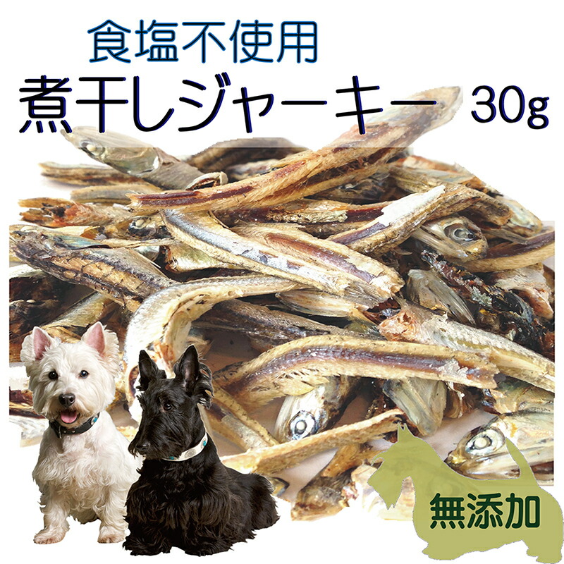 楽天市場 犬用 無添加 おやつ 国産 煮干 お試し 30ｇ 入り 食塩 不使用 トリーツ フード ドッグ ナチュラル ジャーキー 天然 帝塚山wanbana ペットフード Wanplus楽天市場店