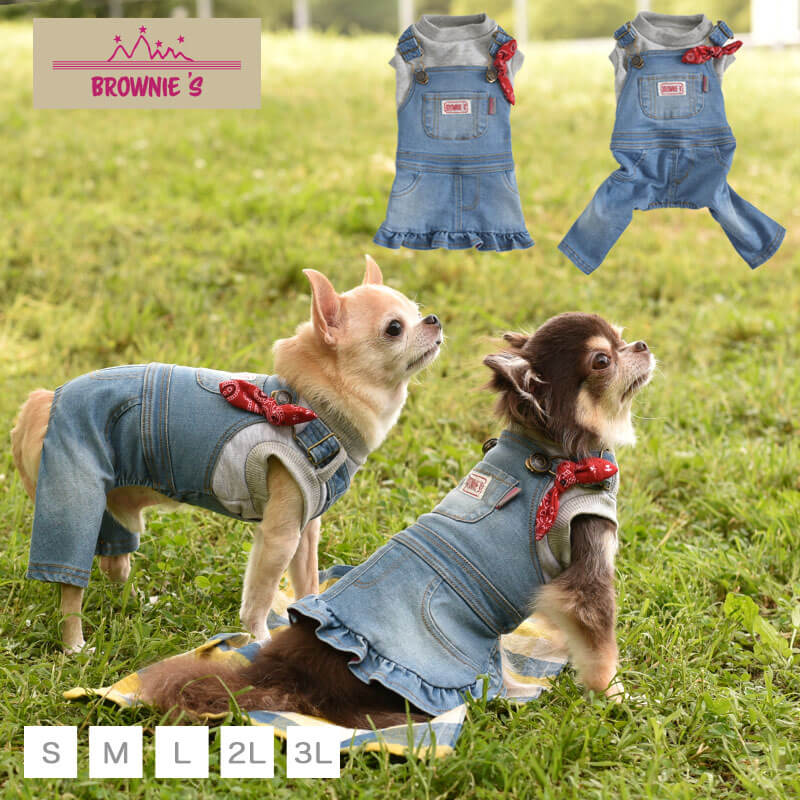 楽天市場 Brownie S ブラウニーズ 3wayデニムバンダナサロペット S M L 2l 3l aw Wan Voyage