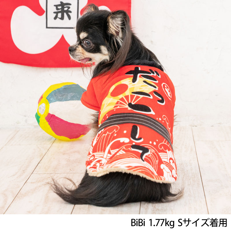 法被風ふわふわコートSDulce-ドゥルチェ-犬服ドッグウェアトイプードルチワワポメラニアンDU22AW