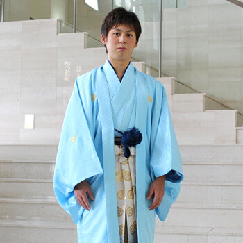 【最大20日間レンタル】 【レンタル】成人式 袴 卒業式 男 男物紋付羽織袴 レンタル14点フルセット｜和　なでしこ
