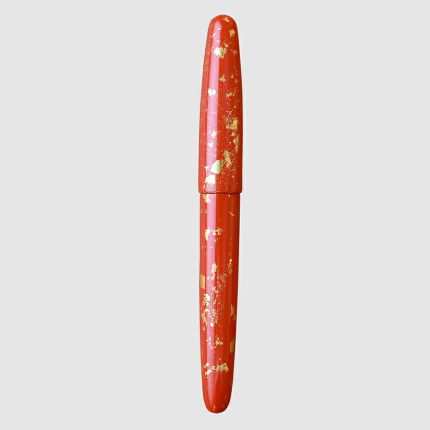 ワンチャー「ドリームペン / 夢万年筆」京都漆 古都色・伏見稲荷大社【正規品 日本漆 漆塗り 溜塗 漆器 金箔 橙 朱 オリジナル EF F M B ペン先 Wancher ブランド 保証 アート 伝統 芸術 美術 工芸 高級筆記具 贈り物 ギフト プレゼント テレビ メディア ガイアの夜明け】|WANCHER official shop