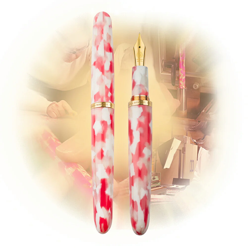 ワンチャー「意気ごみ書き込み/夢筆 」セルロイド・桜・金【WANCHER ブランド名 定め事品 引きうける 工芸 工芸 言い慣わし 芸術 芸術 御前上等筆記具 文房具 書き込み お手てお手伝いさん 手作業 日本 和 技術者 差し上げ物 差し上げ物 差し上げ物 媒体 ラジオ受信機 ZIP! テレビ東京 ガイアの有り明け方 Forbes 日本の首都FM】