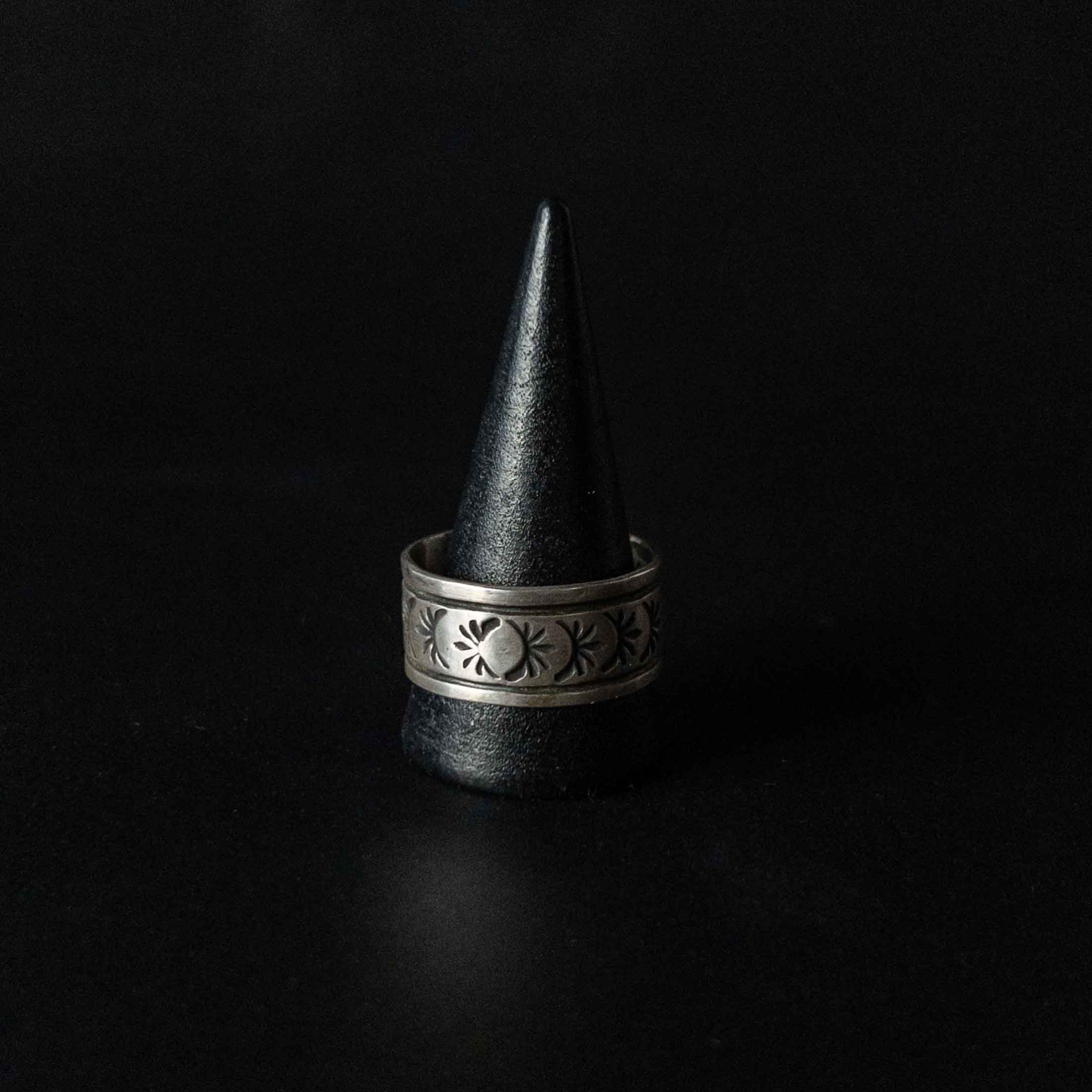 【未使用】HOPI ホピ　シルバーリング　フェザーモチーフ　スターリング 未使用】HOPI ホピ シルバーリング フェザーモチーフ スターリング