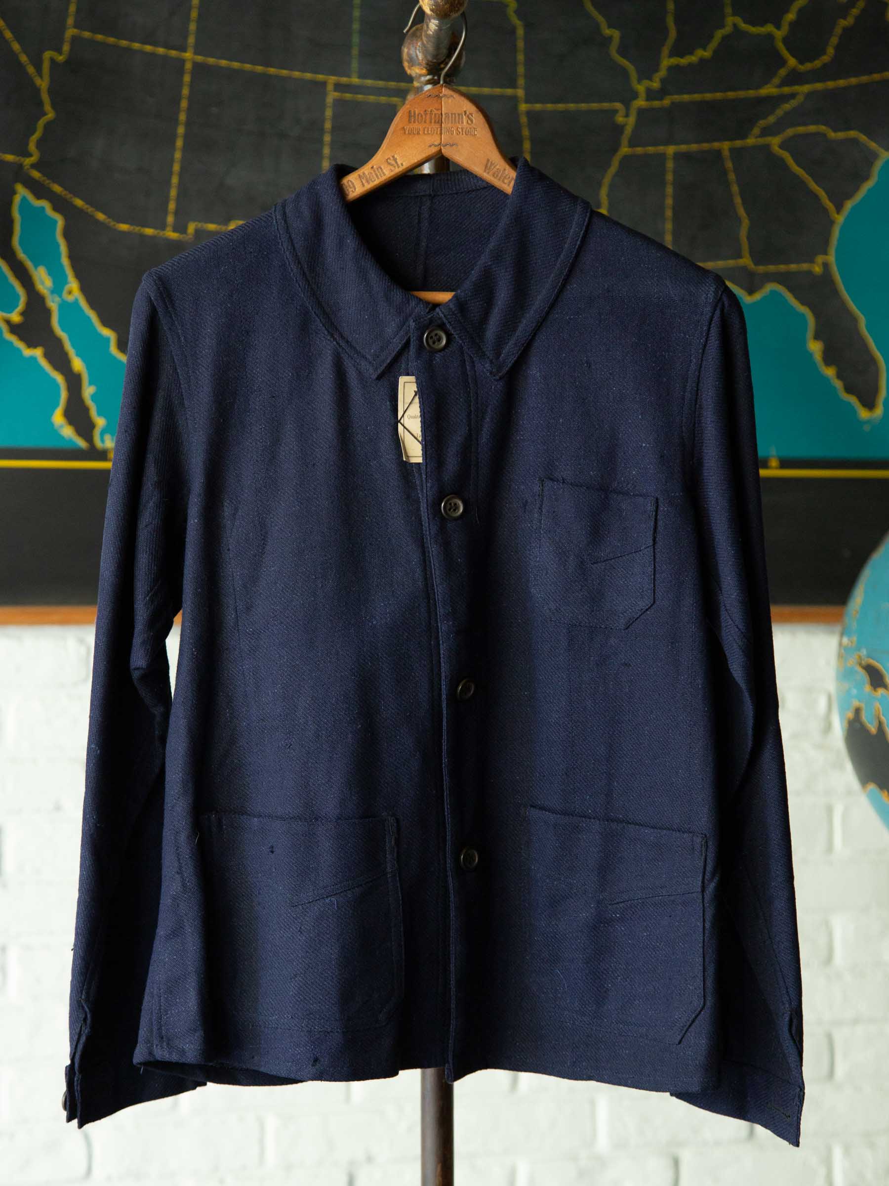 楽天市場】フレンチヴィンテージ インディゴリネン製 ワークジャケット