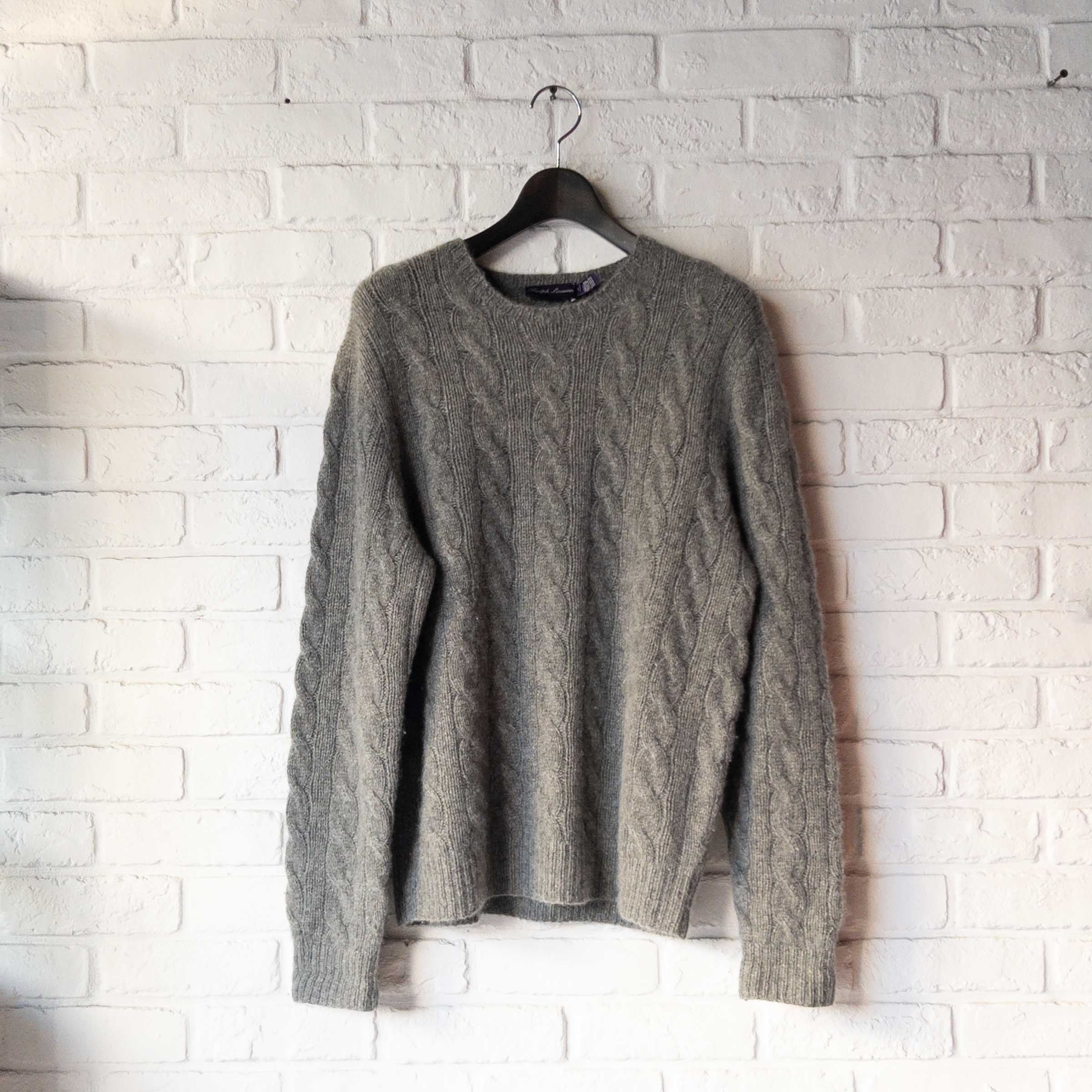 ⭐️希少⭐️ダブルアールエル RRL ニット オリーブ 厚手 ラルフ 高級