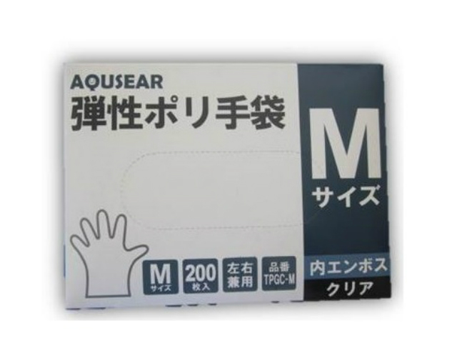 楽天市場】＼使い捨て手袋 食品衛生法適合／弾性ポリ手袋 内エンボス S クリアTPGC-S 1箱200枚左右兼用・食品加工・感染予防に！ :  Benefit for Life 楽天市場店