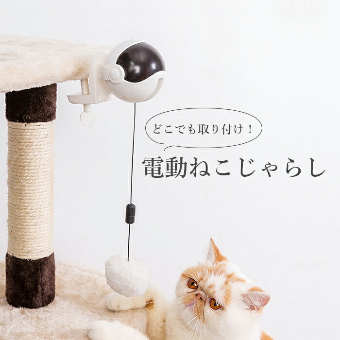 早割クーポン！ 自動ねこじゃらし 猫おもちゃ 自動 おもちゃ 猫 猫じゃらし ねこ 電動おもちゃ 電動 ネコ 電池式 ボール 固定 ストレス解消  運動不足解消 ペット用品 ペット キャット ピンク 白 ホワイト novomont.si