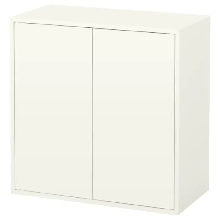 【IKEA】EKET/エーケト キャビネット 扉2/棚板1付き ホワイト
