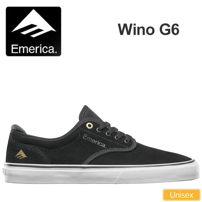 エメリカ EMERICA スニーカー 滑るシューズ メンズ レディース ワイノWINO G6 黒いこと 白いこと 6101000104976 2025SS 25SPRING snk【靴】2503wann