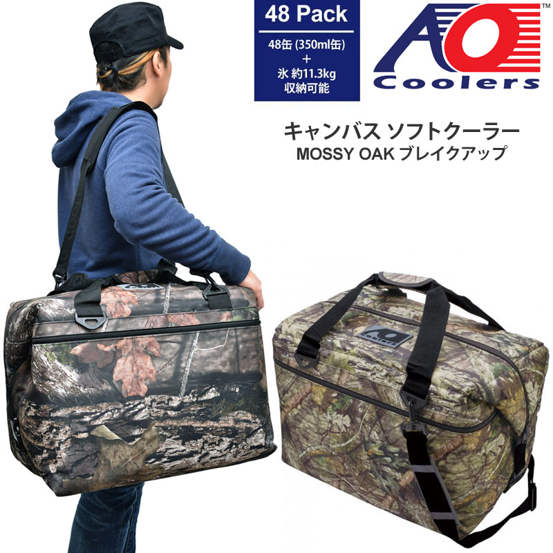 規程取り扱ストアー Ao Coolers エーオー冷房ズ Aoクーラーズ クーラーカバン 保冷バッグ メンズ レディース 48パックキャンバスソフトクーラー モッシーオーク ひと息増殖 45l Aomo48 21ss 袋 2103wannado Gullane Com Br