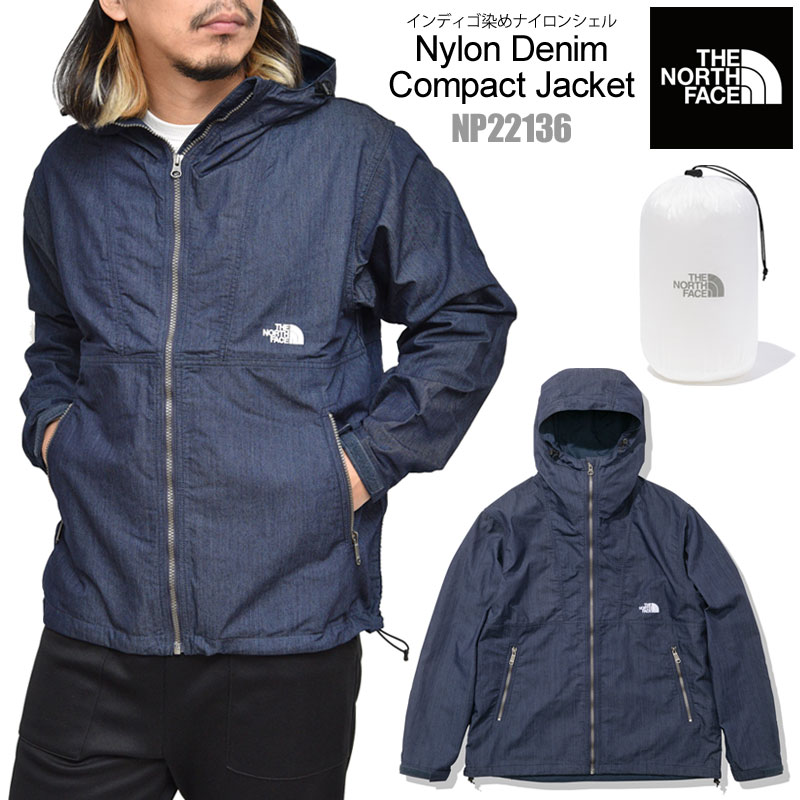 残りわずか 楽天市場 正規取扱店 ノースフェイス The North Face 撥水 マウンテンパーカー メンズ ナイロンデニムコンパクトジャケット Nylon Denim Compact Jacket Np 21ss 服 2102wannado Wanna Do 在庫限りッ アウトレット コート ジャケット