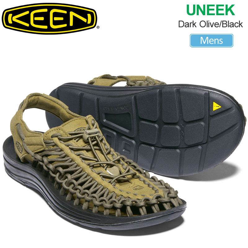 キーン KEEN サンダル メンズ ユニーク UNEEK ダークオリーブ ブラック 1023381 2026SS sdl【靴】2602wann