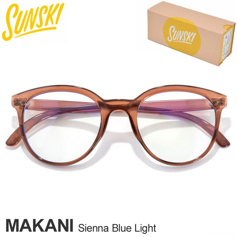 サンスキー SUNSKI ブルーライトカット眼鏡 UVカット ボストン型 メンズ レディース ユニセックス マカニ シエナブルーライト Makani Sienna Blue Light SUNBMK-SI 2022SS 2202wann