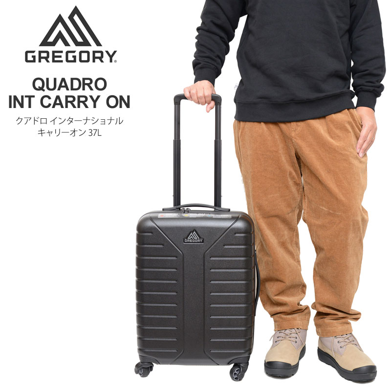 グレゴリー GREGORY スーツケース メンズ レディース クアドロインターナショナルキャリーオン QUADRO INT CARRY ON 37L アドベンチャートラベル 2024AW crb【鞄】2410wann