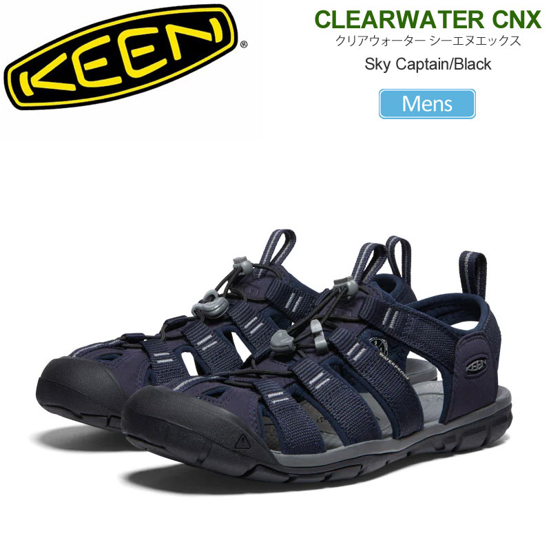 キーン KEEN サンダル メンズ クリアウォーター シーエヌエックス CLEARWATER CNX スカイキャプテン ブラック 1027407 2025SS sdl【靴】2504wann