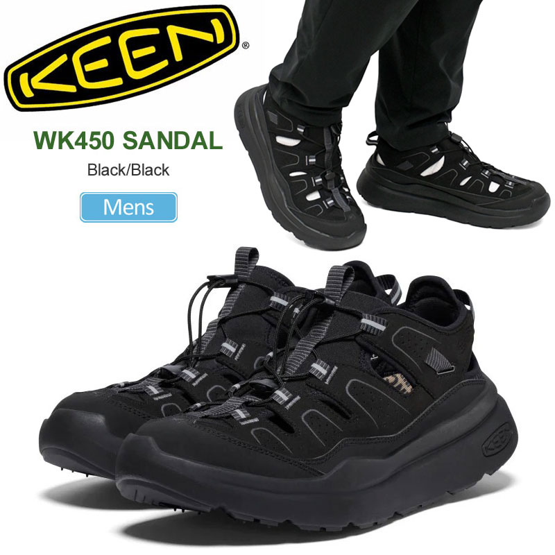 キーン KEEN メンズ サンダル ダブルケー450 サンダル WK450 SANDAL Black 1028924 2025SS sdl【靴】2503wann