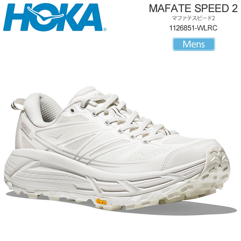 ホカ HOKA ランニングシューズ 厚底 メンズ マファテスピード2 MAFATE SPEED 2 ホワイト ルナロック 1126851 2026SS snk【靴】2512wann