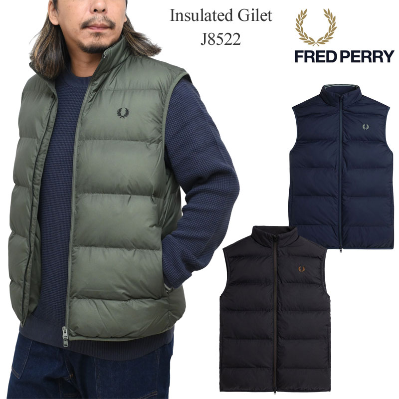 フレッドペリー FREDPERRY 中綿ベスト メンズ インサレーテッドジレ Insulated Gilet J8522 2025AW【服】2509wann 【割引クーポン対象外】 20,075円