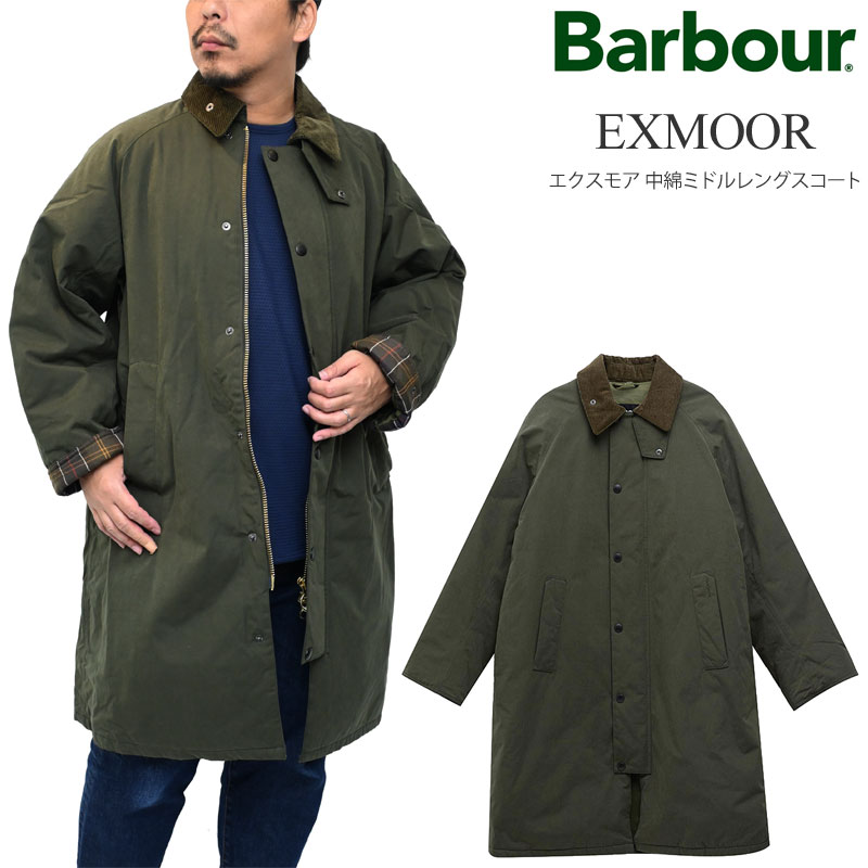 バブアー Barbour アウター ジャケット メンズ EXMOOR エクスモア 中綿ミドルレングスコート MCA1066 2025AW【服】2511wann｜wanna do